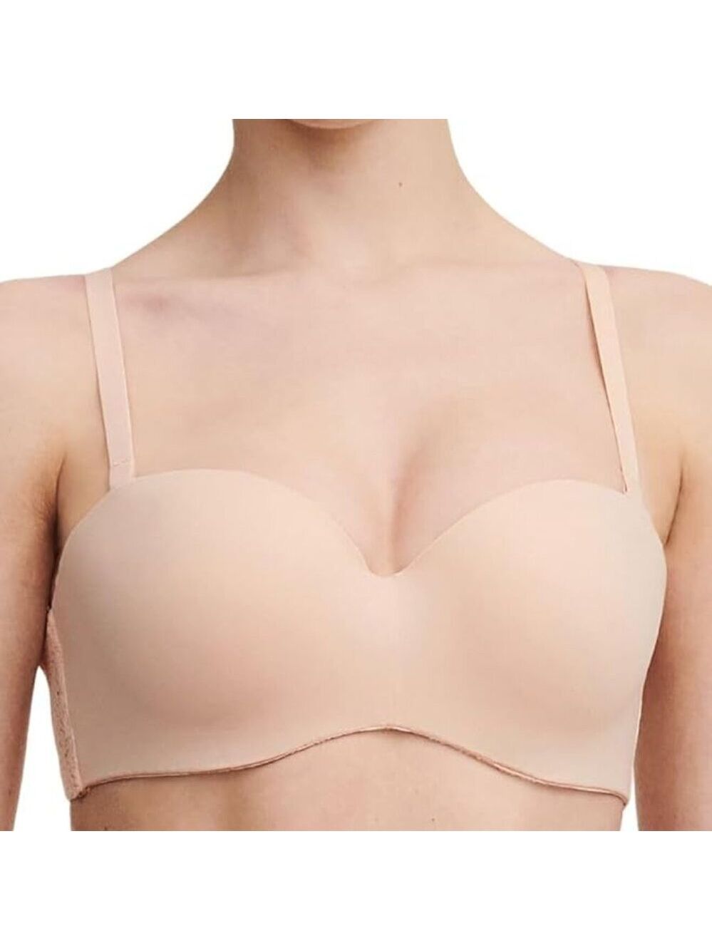 Chantelle Norah Comfort Strapless Convertible Bra - Nude Rose 32G 34DDD NWT